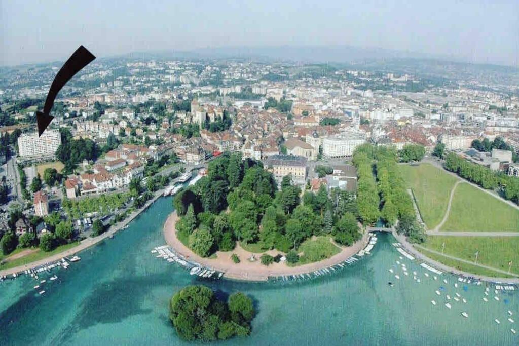 Le Panorama - Vue Lac Et Montagne Avec Parking Annecy Exterior foto